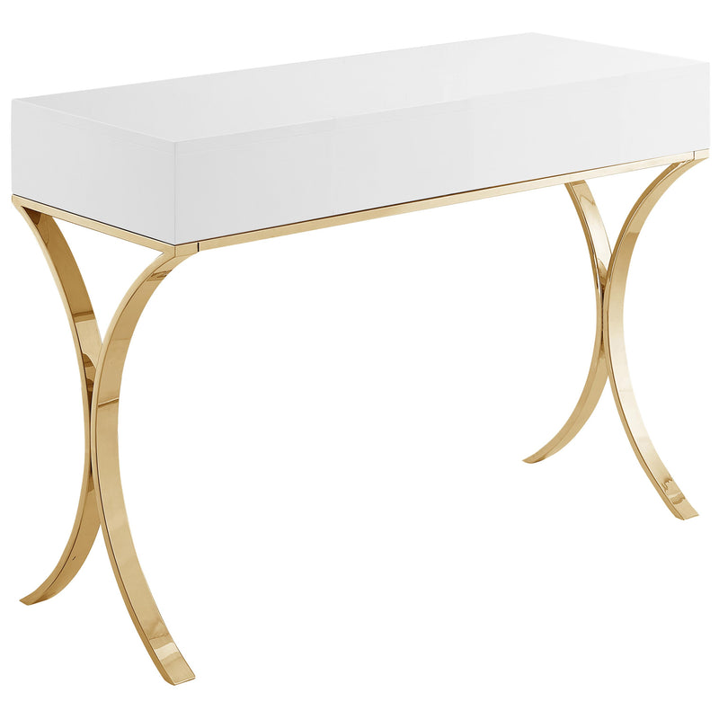 Meridian Monroe Gold Vanity / Desk / Console IMAGE 5