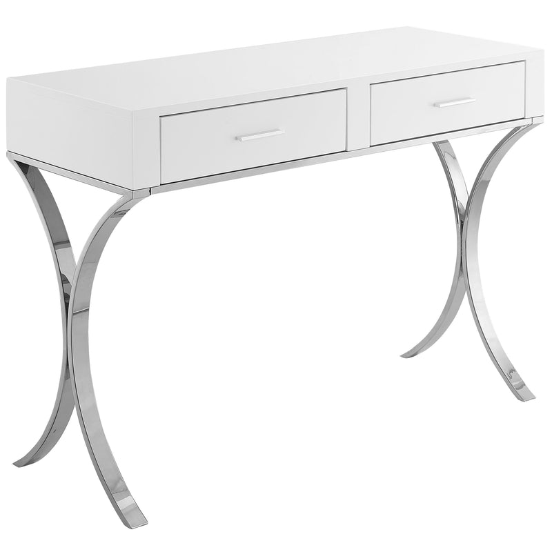 Meridian Monroe Chrome Vanity / Desk / Console IMAGE 1