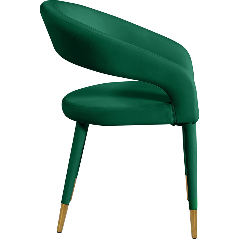 Meridian Destiny Green Velvet Dining Chair IMAGE 5