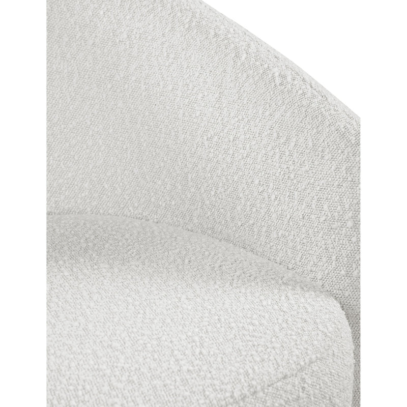 Meridian Acadia Cream Boucle Fabric Accent Chair IMAGE 5