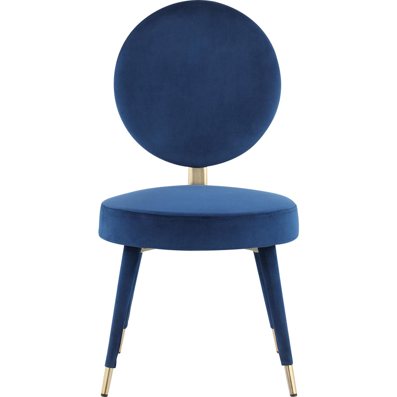 Meridian Brandy Navy Velvet Dining Chair IMAGE 3