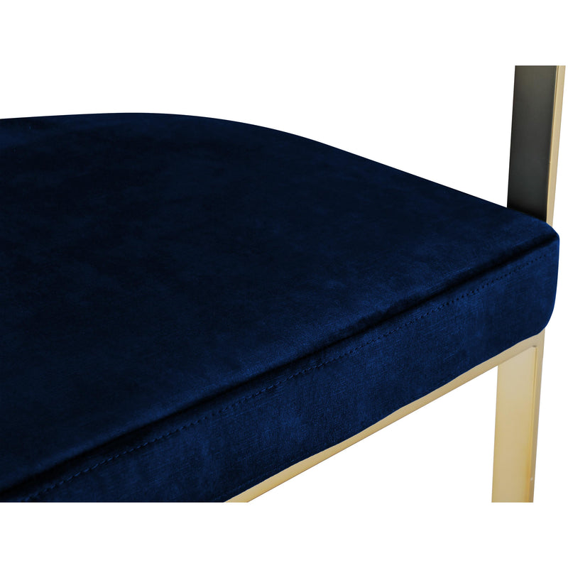 Meridian Marcello Navy Velvet Dining Chair IMAGE 6