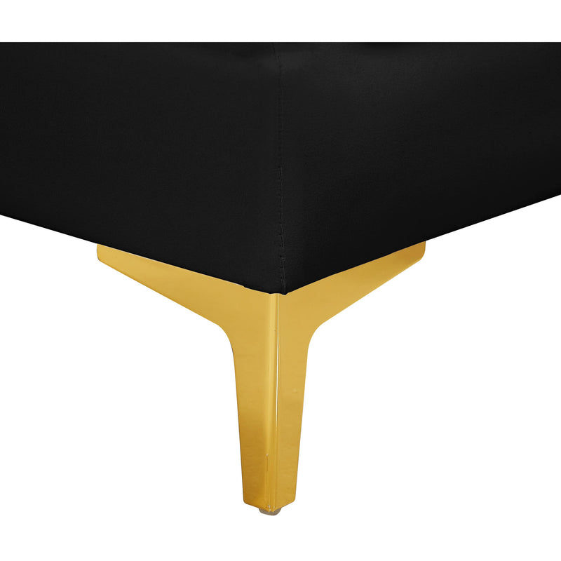 Meridian Alina Black Velvet Corner Chair IMAGE 13