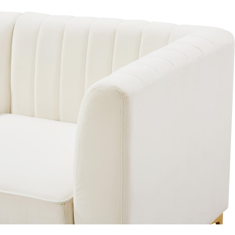 Meridian Alina Cream Velvet Modular Sofa IMAGE 12