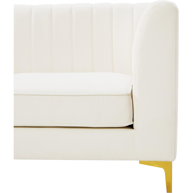 Meridian Alina Cream Velvet Modular Sofa IMAGE 13