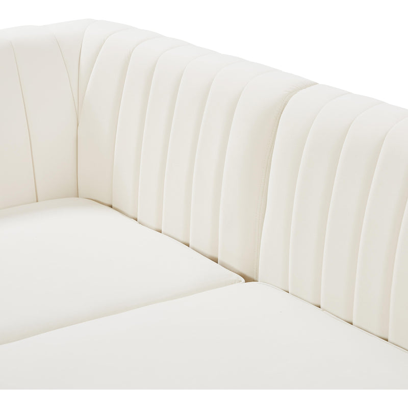 Meridian Alina Cream Velvet Modular Sofa IMAGE 14