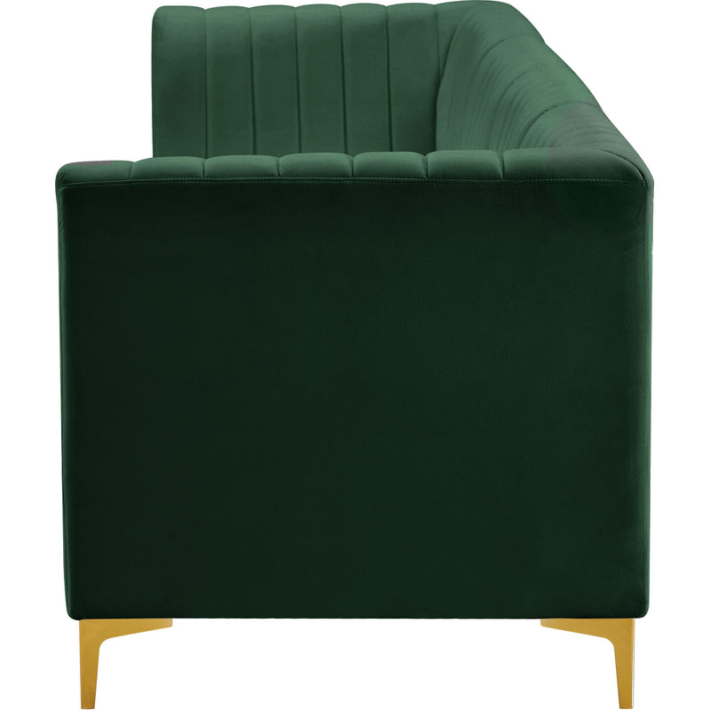 Meridian Alina Green Velvet Modular Sectional IMAGE 8