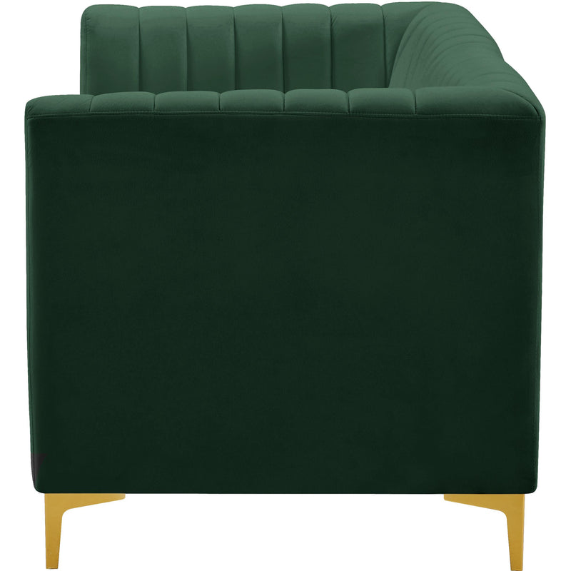 Meridian Alina Green Velvet Modular Sectional IMAGE 8