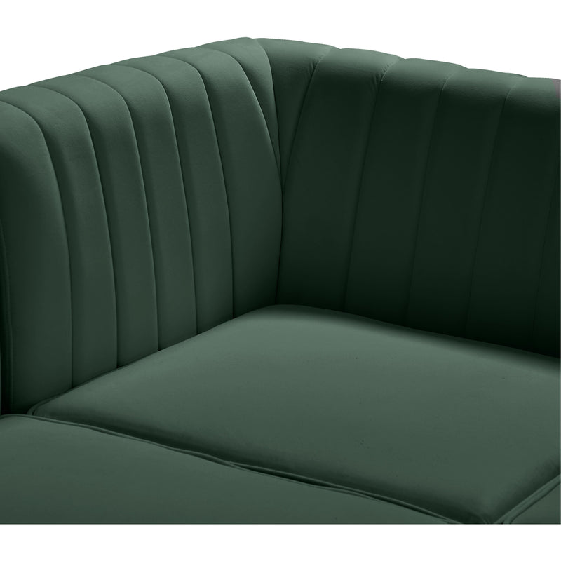 Meridian Alina Green Velvet Modular Sectional IMAGE 14