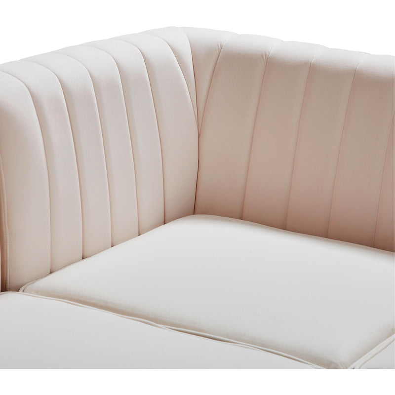 Meridian Alina Pink Velvet Armless Chair IMAGE 9