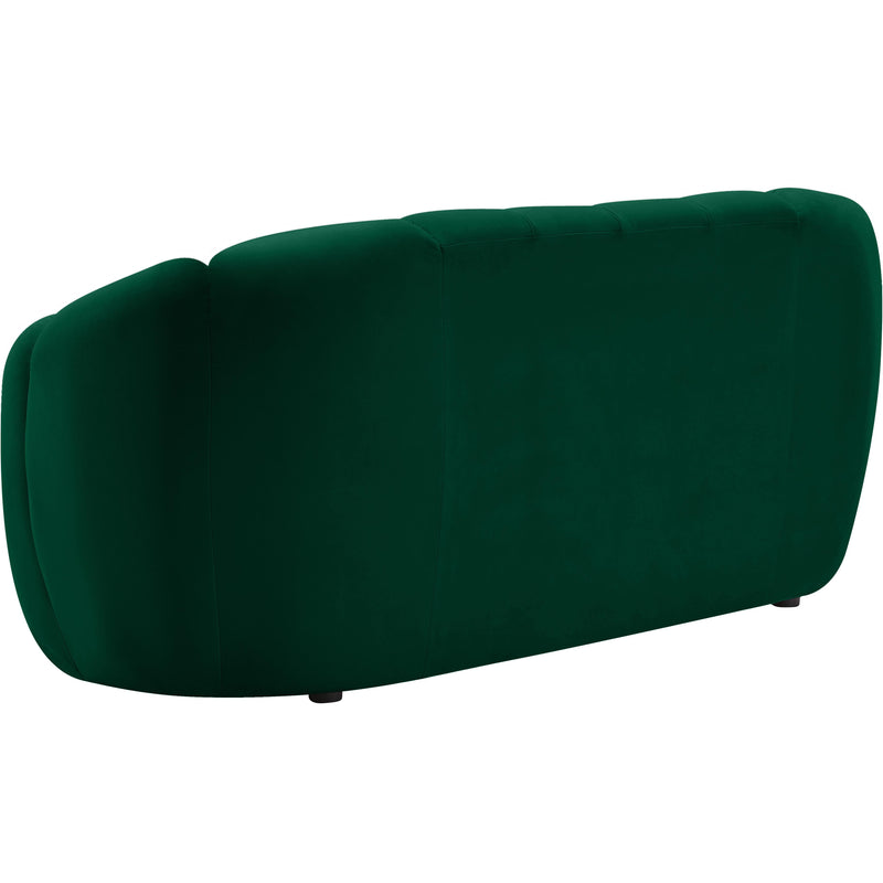 Meridian Elijah Green Velvet Loveseat IMAGE 3