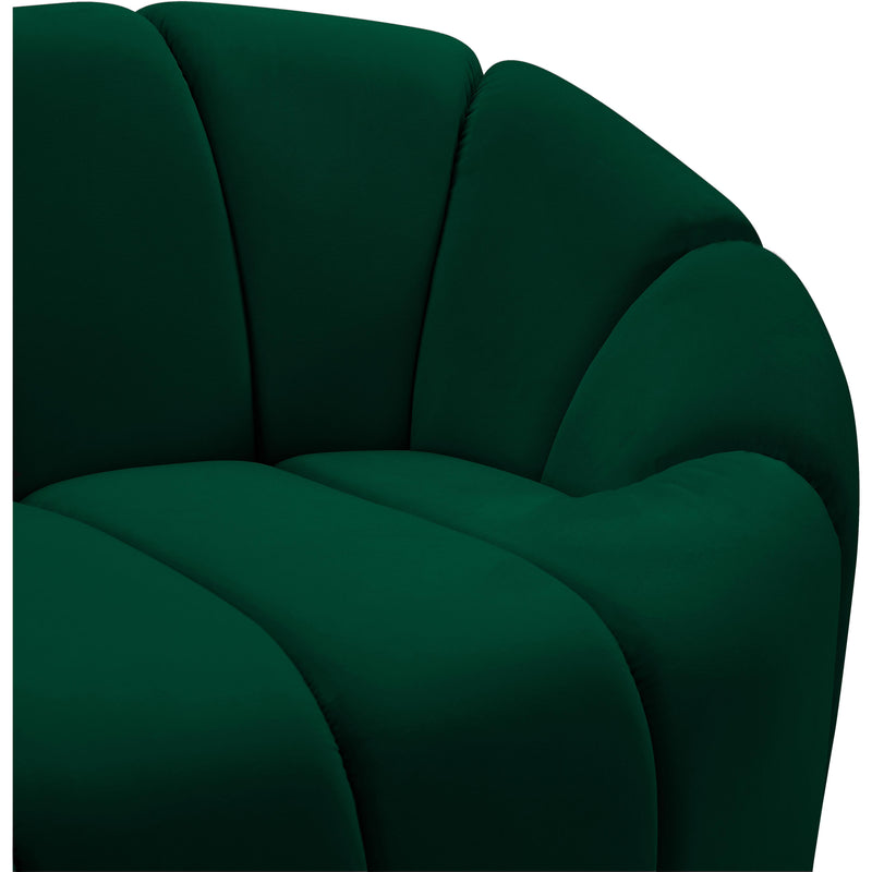 Meridian Elijah Green Velvet Loveseat IMAGE 7