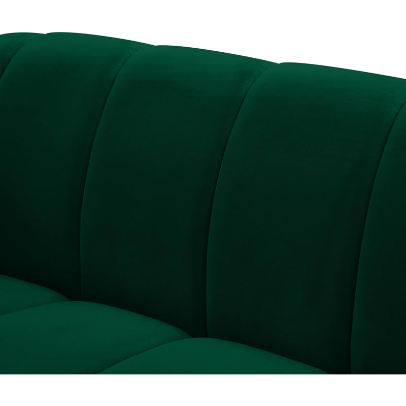 Meridian Elijah Green Velvet Loveseat IMAGE 8