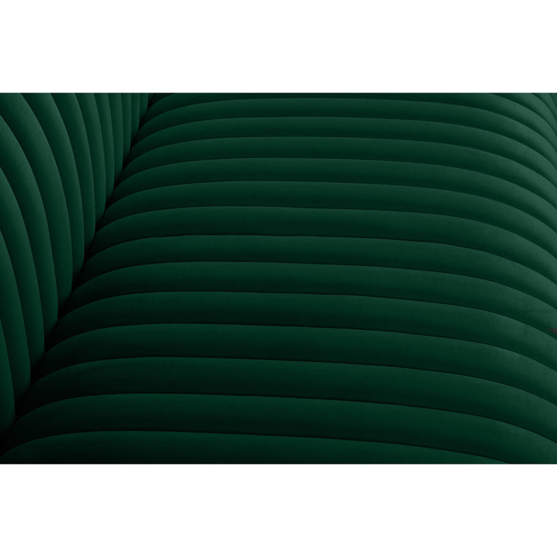 Meridian Ravish Green Velvet Loveseat IMAGE 11