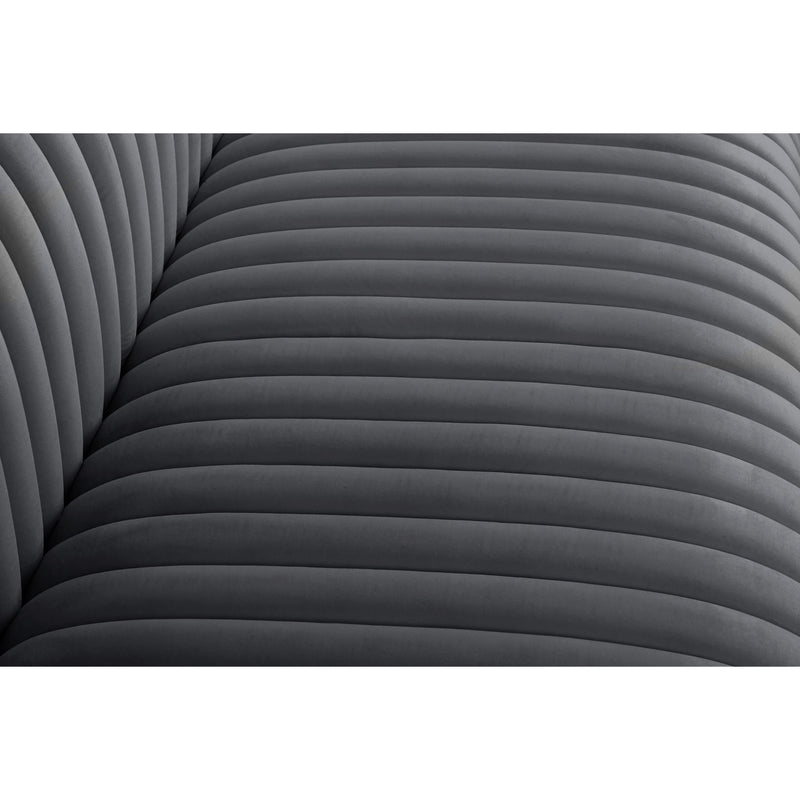 Meridian Ravish Grey Velvet Loveseat IMAGE 11