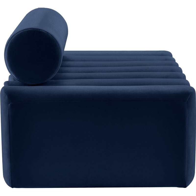 Meridian Melody Navy Velvet Loveseat IMAGE 4