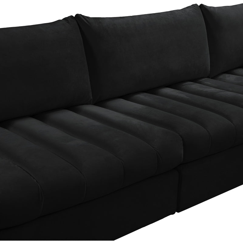 Meridian Jacob Black Velvet Modular Sectional IMAGE 12