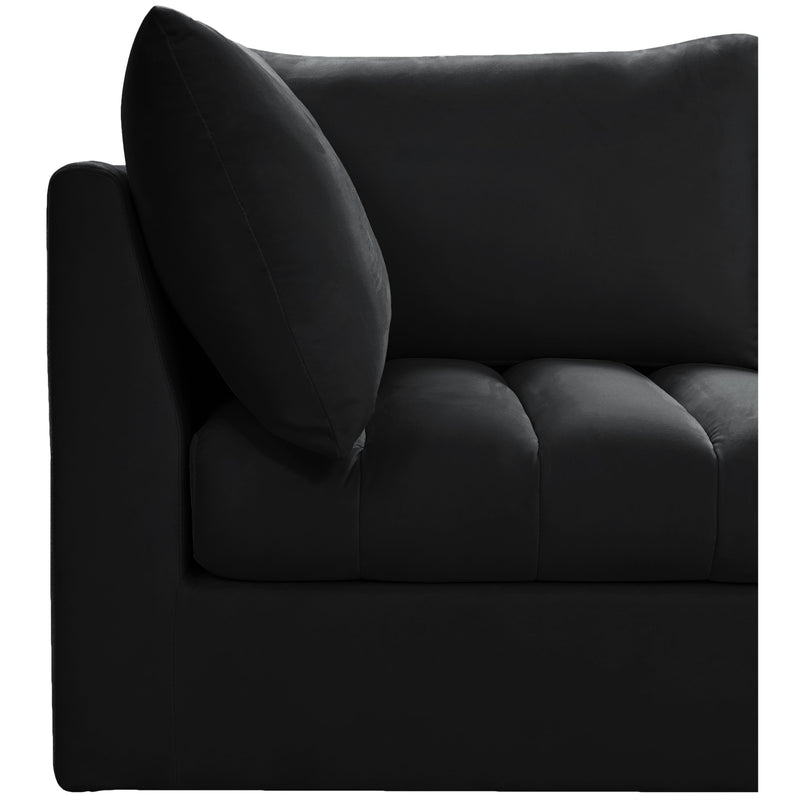 Meridian Jacob Black Velvet Modular Sectional IMAGE 5