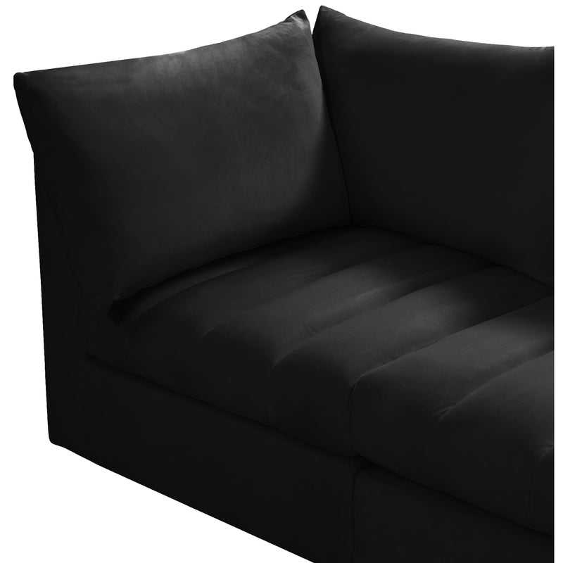 Meridian Jacob Black Velvet Modular Sectional IMAGE 6