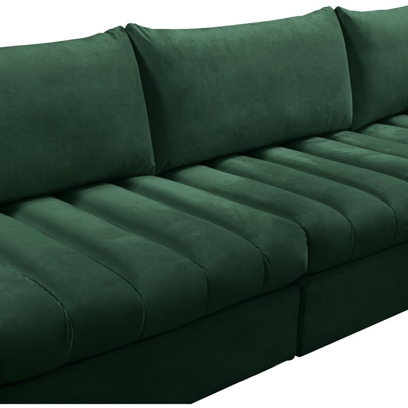 Meridian Jacob Green Velvet Modular Sectional IMAGE 12