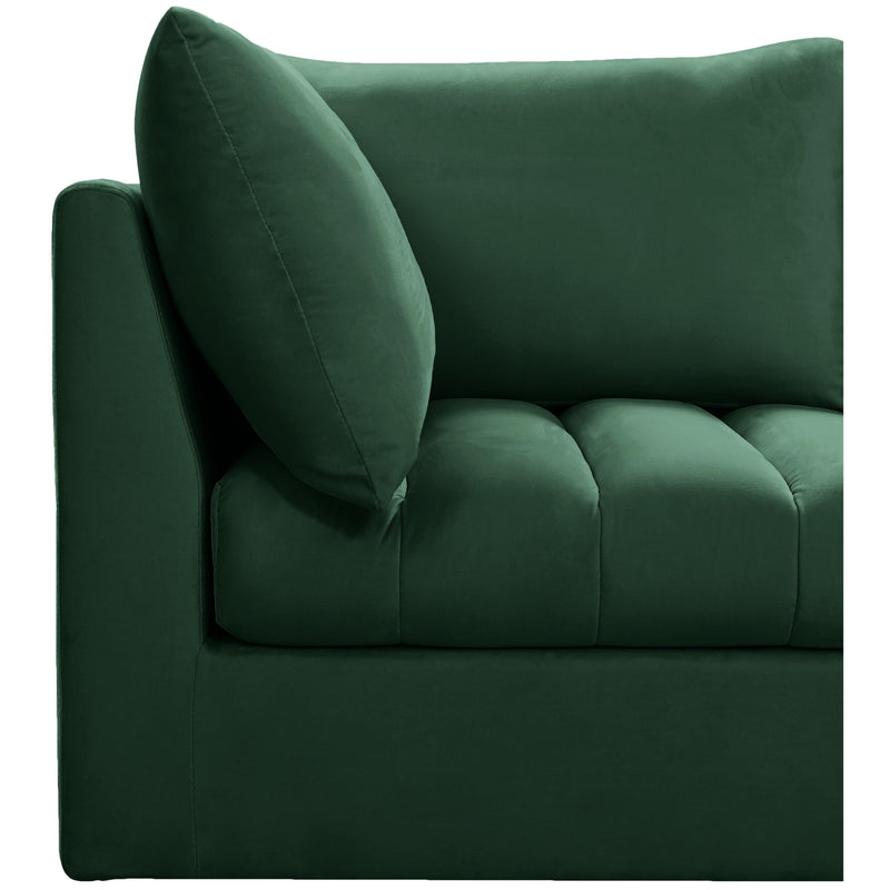 Meridian Jacob Green Velvet Modular Sectional IMAGE 8