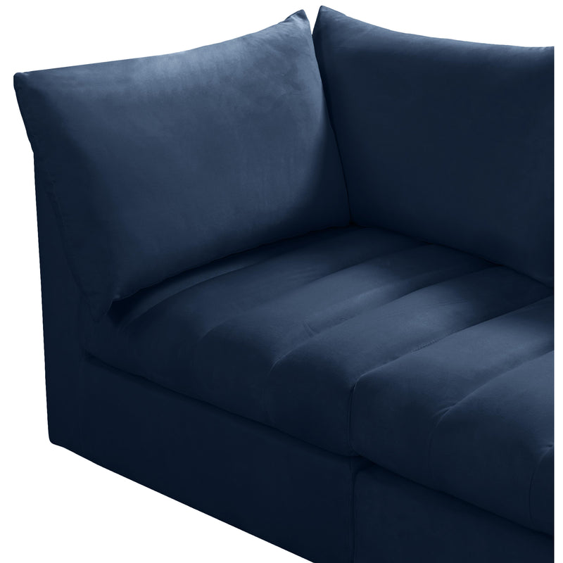 Meridian Jacob Navy Velvet Modular Sectional IMAGE 9