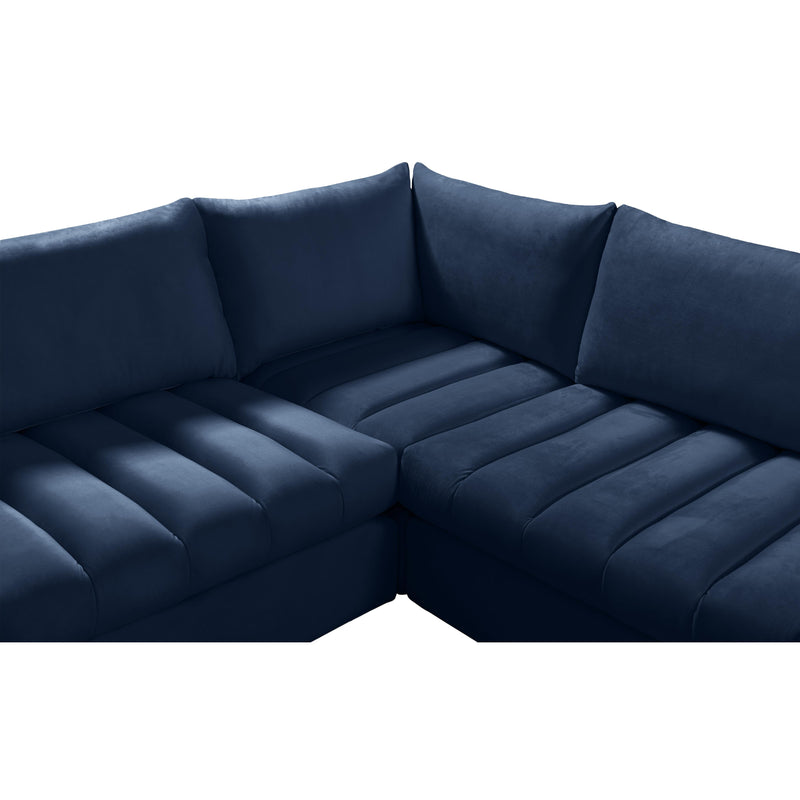 Meridian Jacob Navy Velvet Modular Sectional IMAGE 11