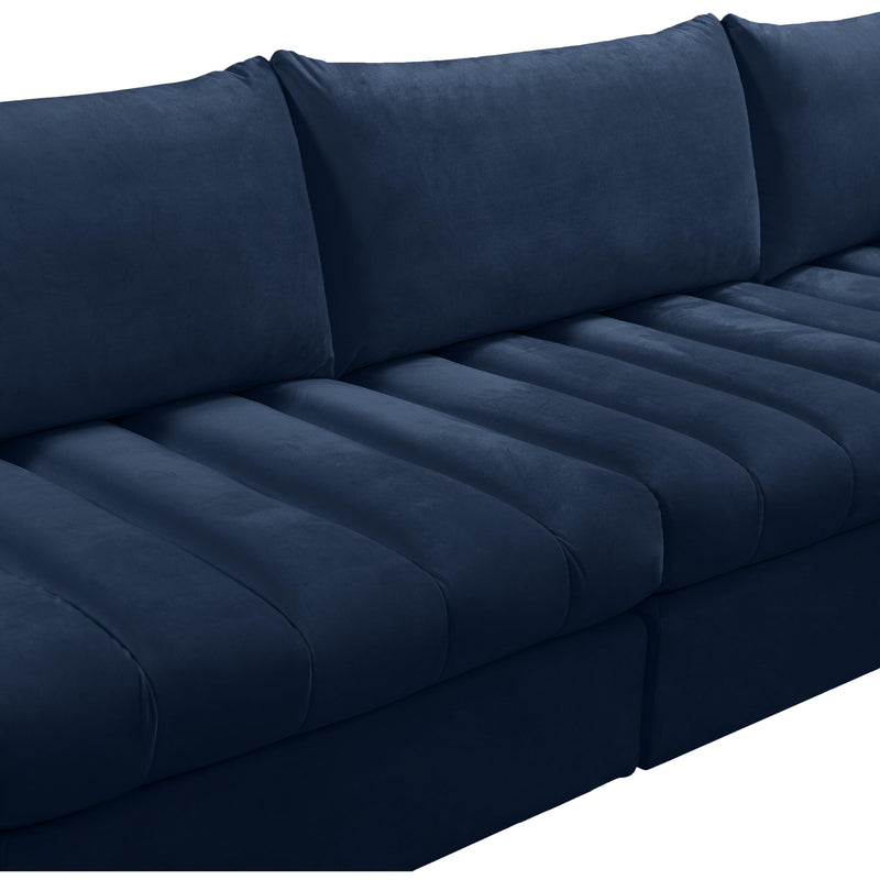 Meridian Jacob Navy Velvet Modular Sectional IMAGE 12