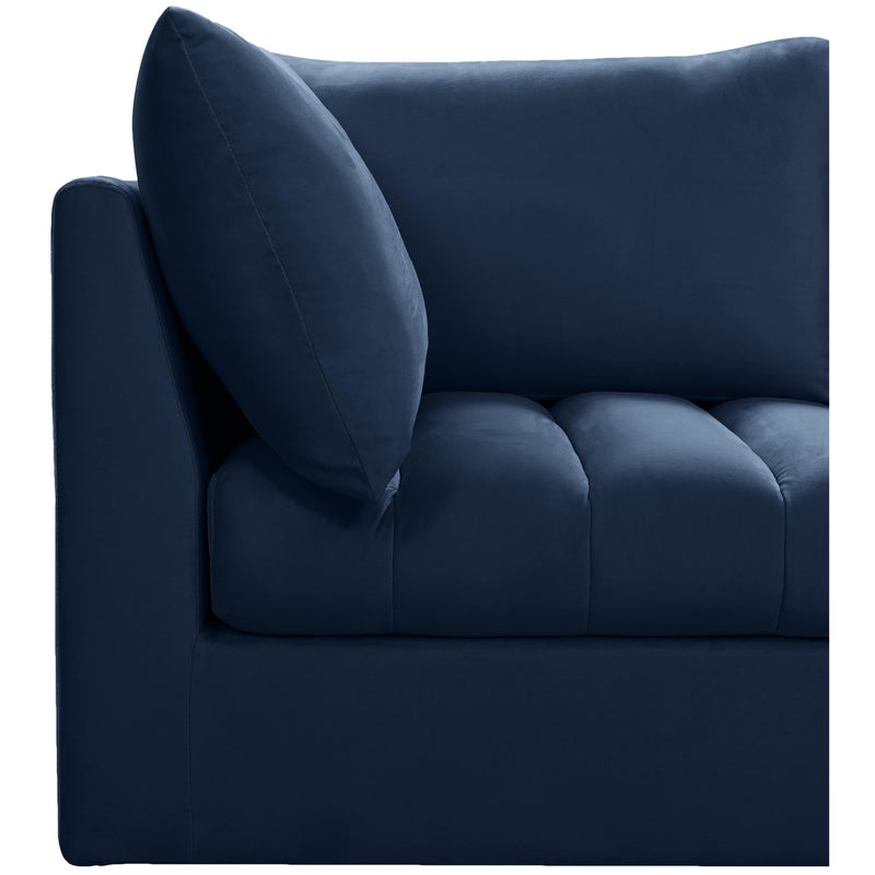 Meridian Jacob Navy Velvet Modular Sectional IMAGE 8