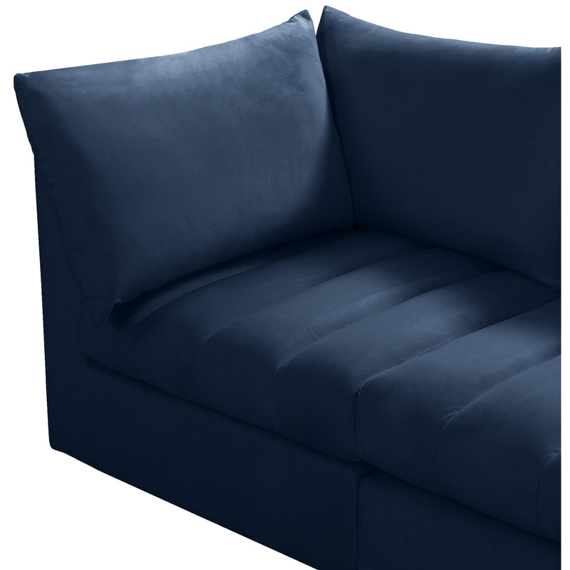 Meridian Jacob Navy Velvet Modular Sectional IMAGE 8