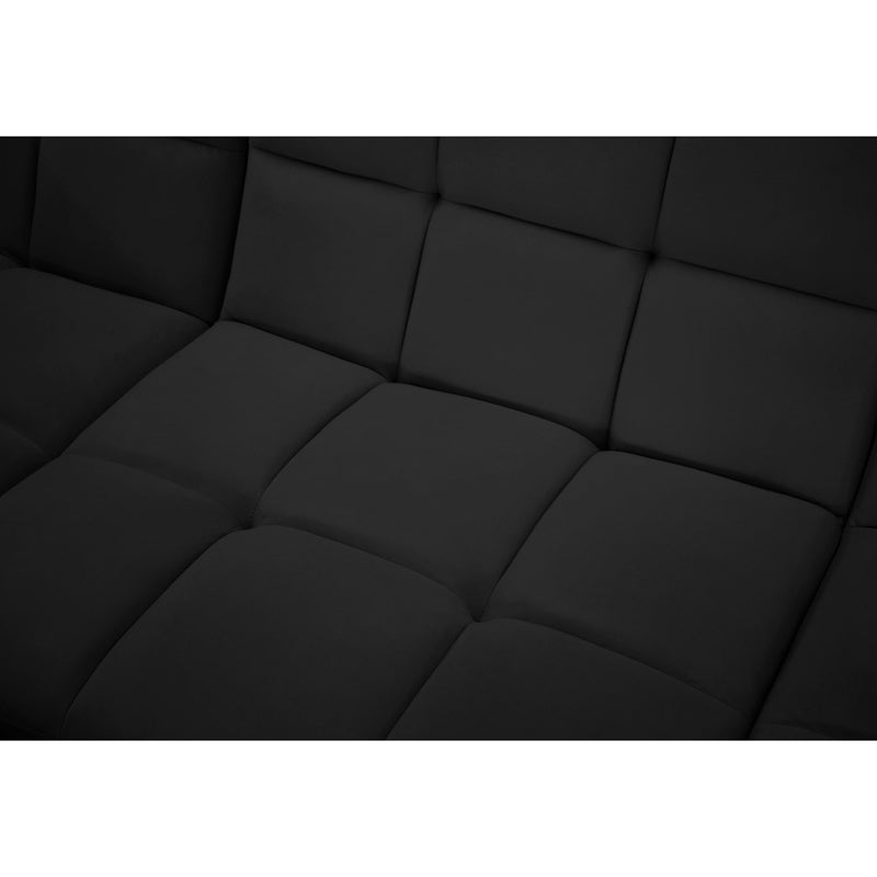 Meridian Relax Black Velvet Modular Sectional IMAGE 13