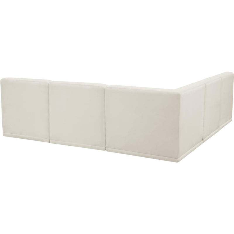 Meridian Relax Cream Velvet Modular Sectional IMAGE 3