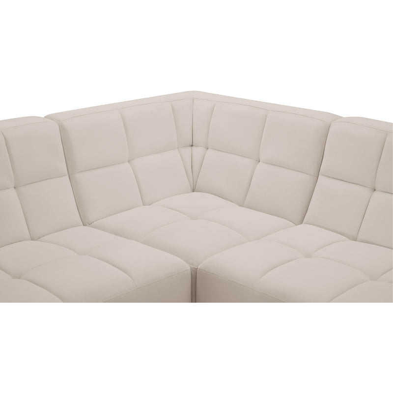 Meridian Relax Cream Velvet Modular Sectional IMAGE 10