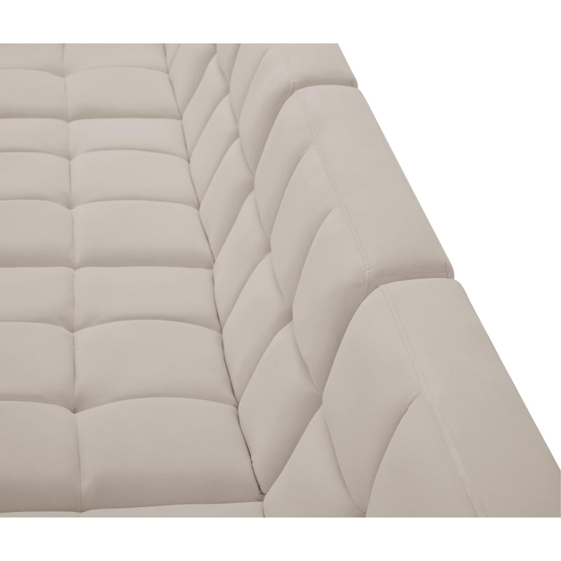 Meridian Relax Cream Velvet Modular Sectional IMAGE 12