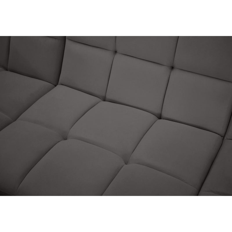 Meridian Relax Grey Velvet Modular Sectional IMAGE 9