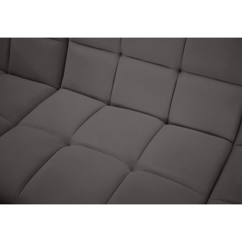 Meridian Relax Grey Velvet Modular Sectional IMAGE 13