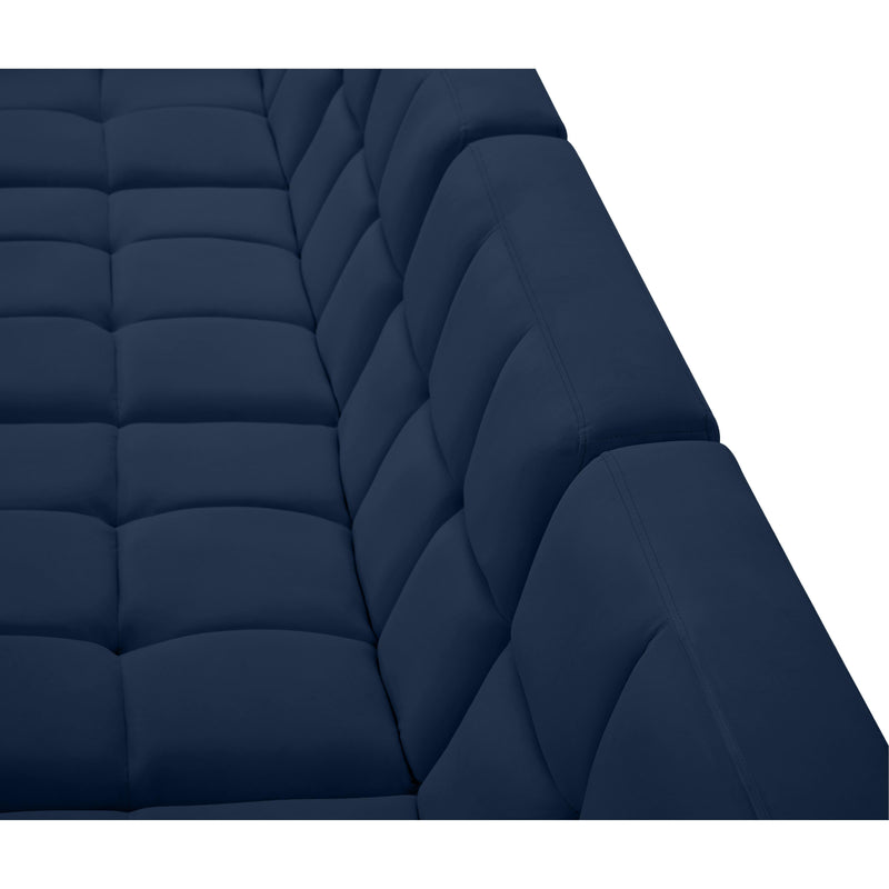 Meridian Relax Navy Velvet Modular Sectional IMAGE 7