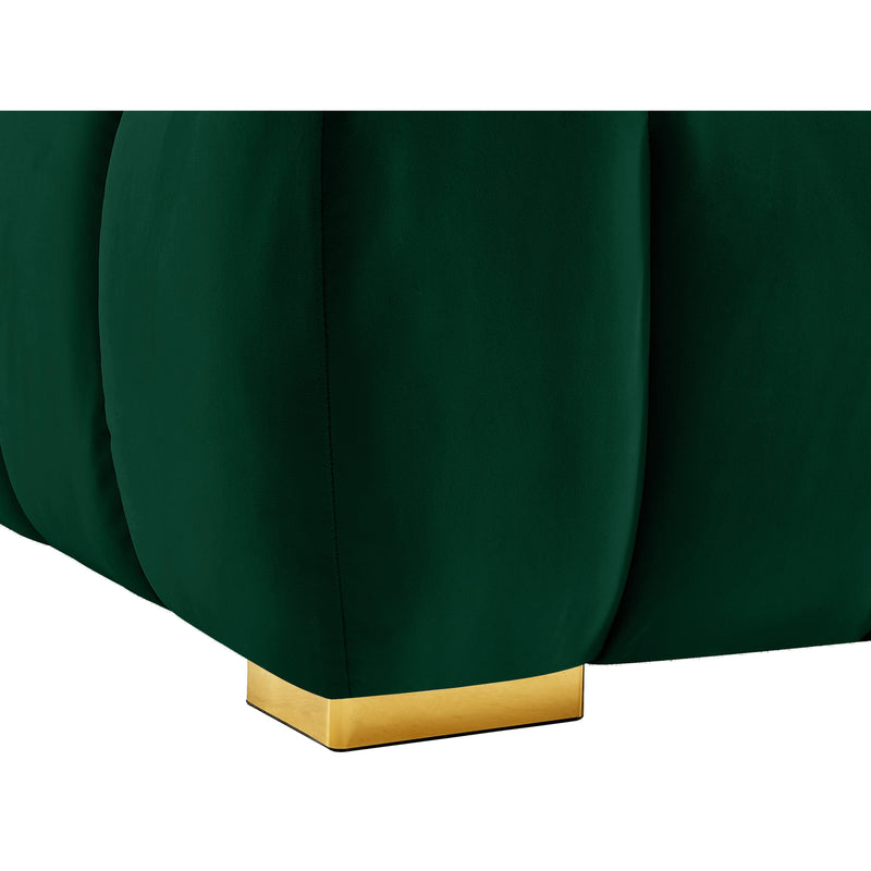 Meridian Gwen Green Velvet Loveseat IMAGE 12