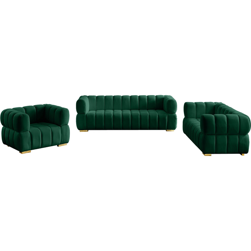 Meridian Gwen Green Velvet Loveseat IMAGE 14