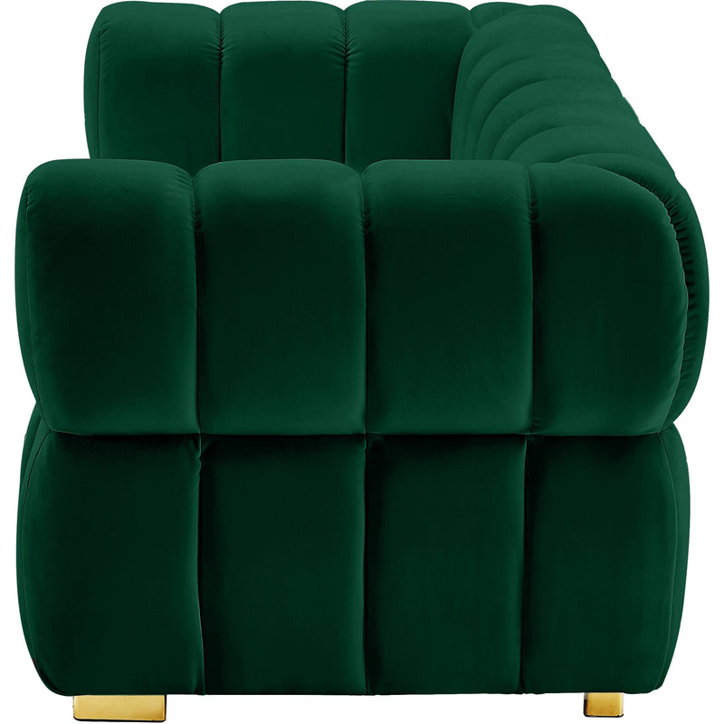 Meridian Gwen Green Velvet Loveseat IMAGE 6