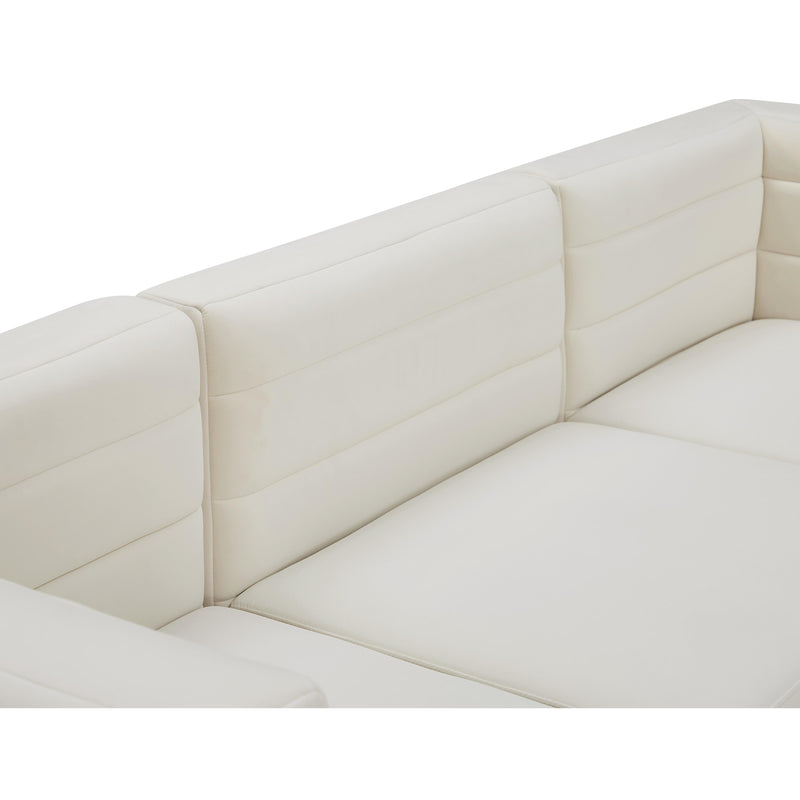 Meridian Quincy Cream Velvet Modular Sectional IMAGE 11