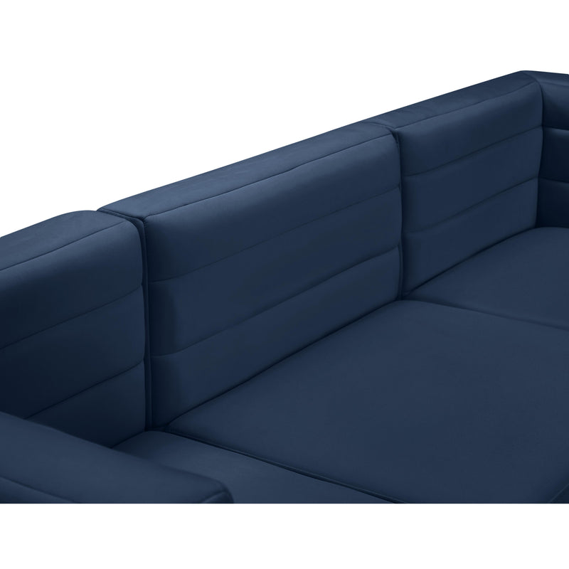 Meridian Quincy Navy Velvet Modular Sectional IMAGE 11