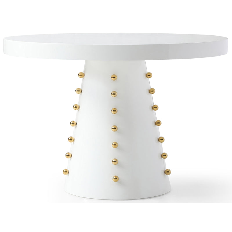 Meridian Scarpa White Dining Table IMAGE 1