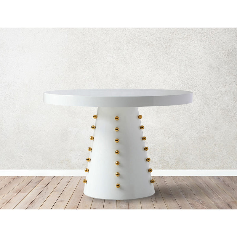 Meridian Scarpa White Dining Table IMAGE 2