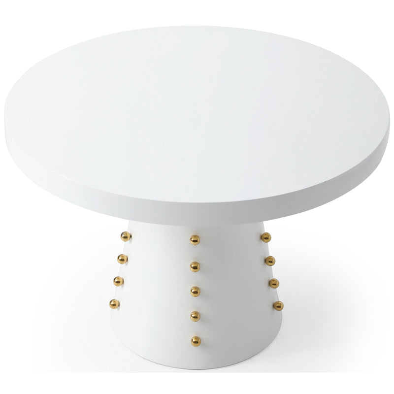 Meridian Scarpa White Dining Table IMAGE 3