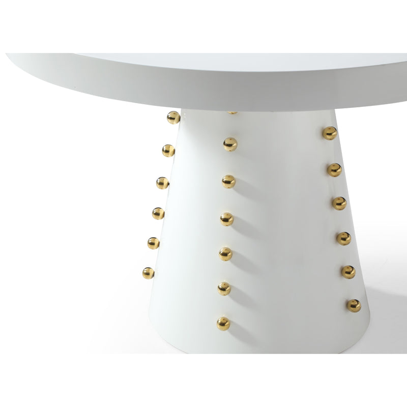 Meridian Scarpa White Dining Table IMAGE 4