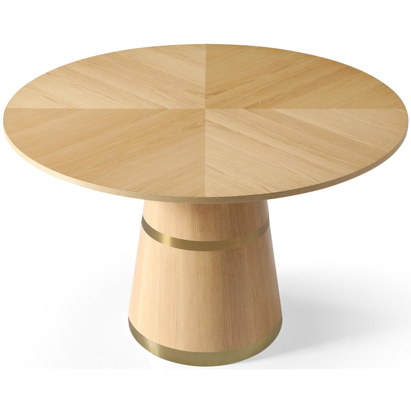 Meridian Hans White Oak Dining Table IMAGE 3