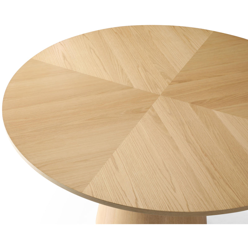 Meridian Hans White Oak Dining Table IMAGE 4