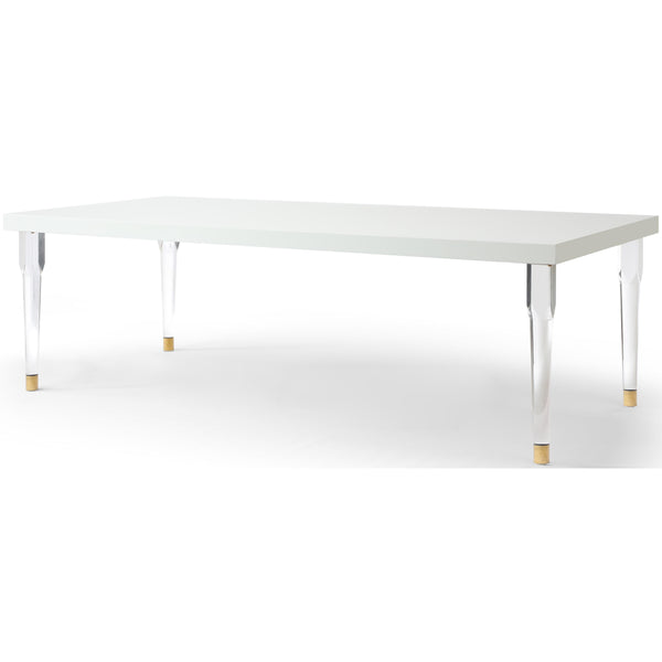 Meridian Bethany White Dining Table IMAGE 1