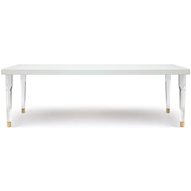 Meridian Bethany White Dining Table IMAGE 3